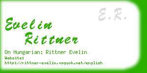 evelin rittner business card